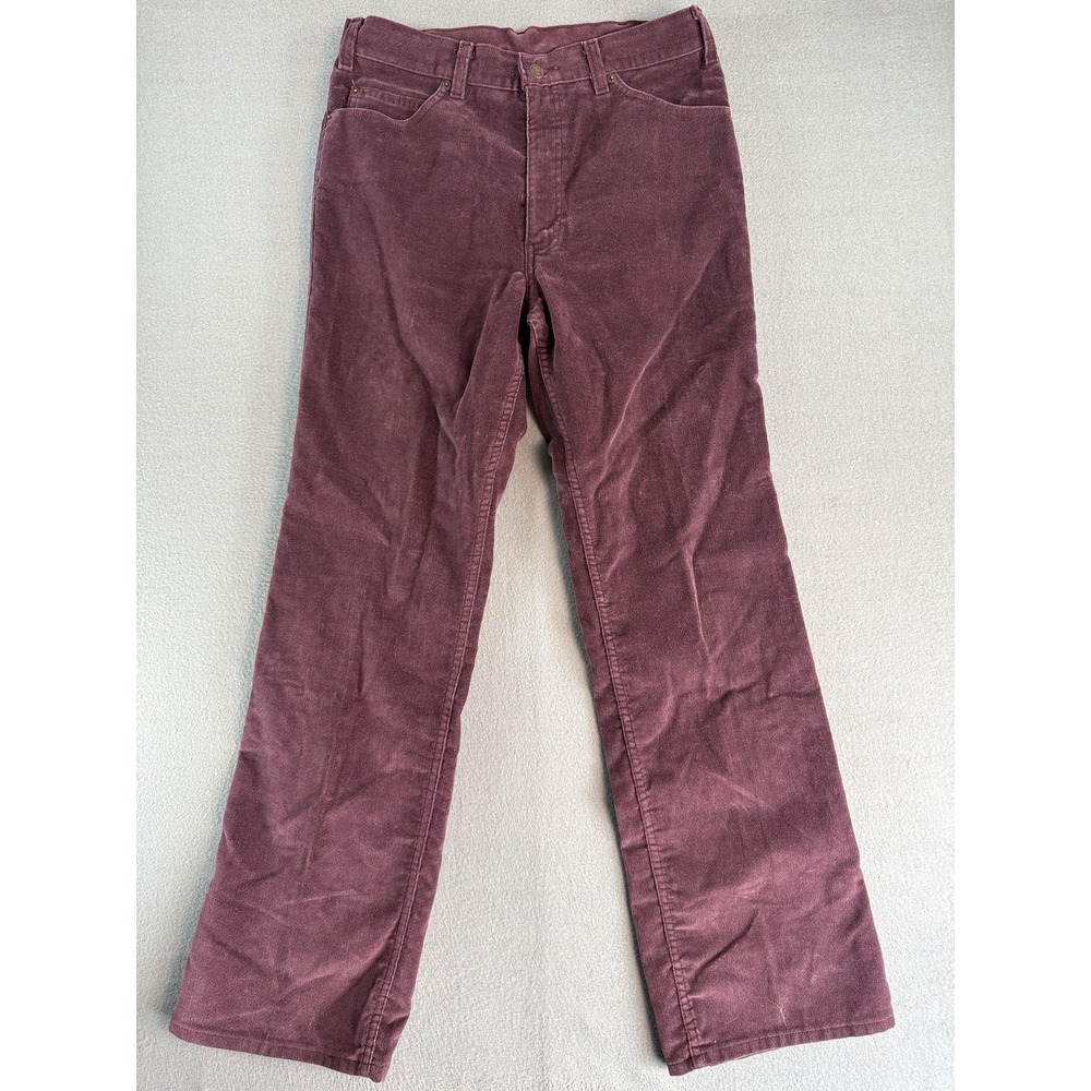 VTG Levi's Corduroy Pants Mens 34x32 Purple Regular Fit Straight Casual Move On